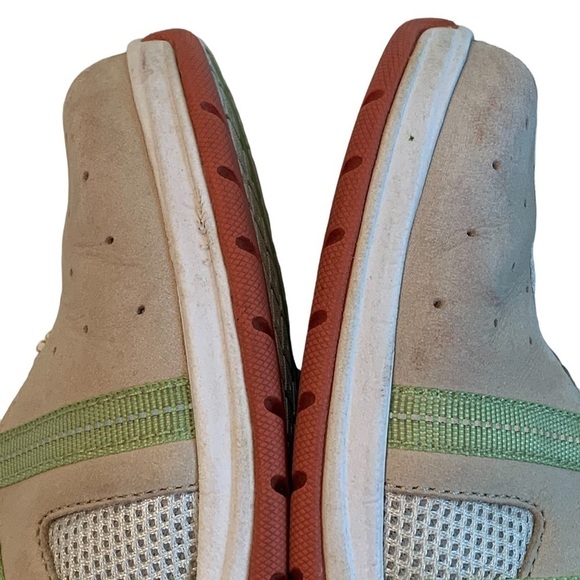 Cole Haan Nike Air D16126 Nubuck Tan & Lime Green Sneakers  Vintage Size… - Picture 9 of 11